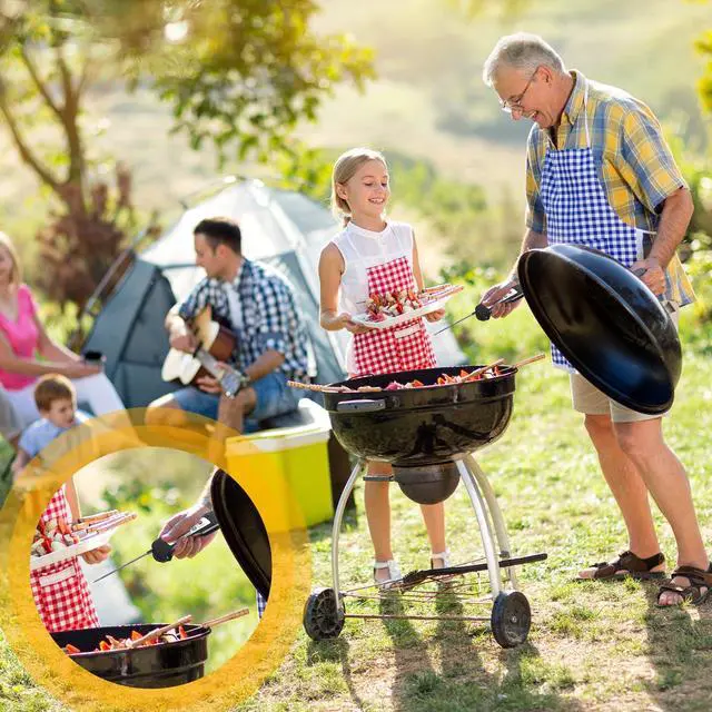 Alt view image 4 of 6 - 12 Pcs Digital Meat Thermometer with Probe Waterproof Instant Read Foldable Food Thermometer with Magnet for Kitchen Grilling Cooking Turkey Baking BBQ(Black, Red)