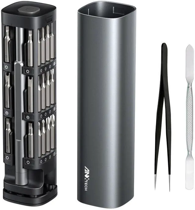 Main image of 46 in 1 Precision Screwdriver Kit with Magnetic Bits & Metal Case, Compact Repair Tool Kit for Phone, Computer, Laptop, PC, Watch, Glasses, DIY, Drone, Game Console, Robot, Models & Electronics