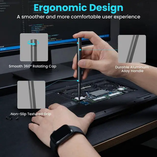 Alt view image 5 of 7 - 46 in 1 Precision Screwdriver Kit with Magnetic Bits & Metal Case, Compact Repair Tool Kit for Phone, Computer, Laptop, PC, Watch, Glasses, DIY, Drone, Game Console, Robot, Models & Electronics