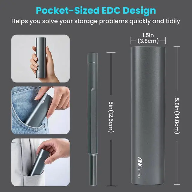 Alt view image 4 of 7 - 46 in 1 Precision Screwdriver Kit with Magnetic Bits & Metal Case, Compact Repair Tool Kit for Phone, Computer, Laptop, PC, Watch, Glasses, DIY, Drone, Game Console, Robot, Models & Electronics