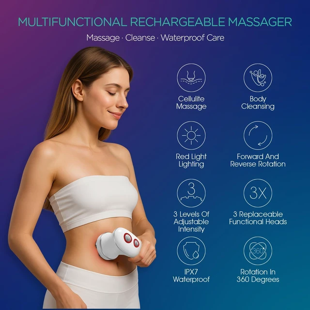 Alt view image 2 of 7 - Electric Cellulite Massager Tool, Deep Tissue Body Sculpting Machine
