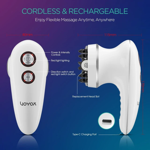 Alt view image 6 of 7 - Electric Cellulite Massager Tool, Deep Tissue Body Sculpting Machine