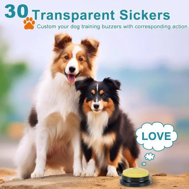 Alt view image 3 of 7 - 6 Pcs Dog Talking Button Set, Dog Buttons for Communication 30s Voice Recording Speaking Button Pet Speech Training Buzzers with 30 Scene Stickers and Waterproof Anti-Slip Mat for Animal Training