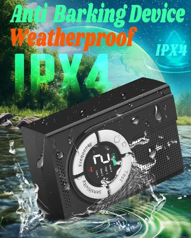 Alt view image 5 of 7 - 1500mAh Rechargeable Dog Bark Deterrent Devices Indoor & Outdoor, Anti Barking Device for Dogs up to 50ft Range, 9 Modes Ultrasonic Dog Bark Deterrent for Humane Dog Barking Control