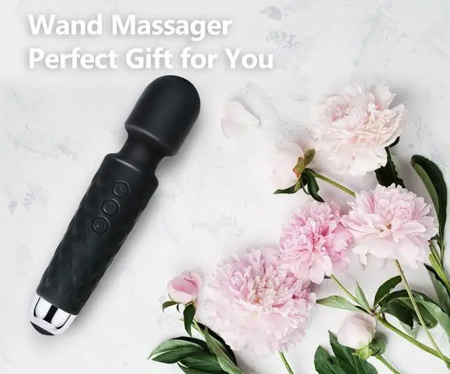 Alt view image 6 of 6 - Tokomes Power Wand Massager, Wireless Waterproof USB Rechargeable Massage with 8 Powerful Speeds 20 Modes Vibration,Mini Frequency for Muscle Aches & Sports Recovery