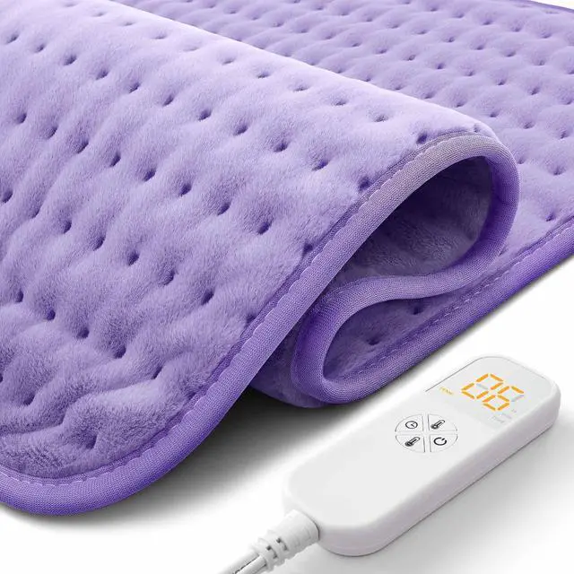Main image of Ultra-Wide Microplush Heating Pad - 20"x24" Electric Heating Pad for Back, Neck, Shoulder Pain and Cramps - Moist Heat Option, Machine Washable, Auto-Off - Gifts for Women, Mom, Grandma, Wife