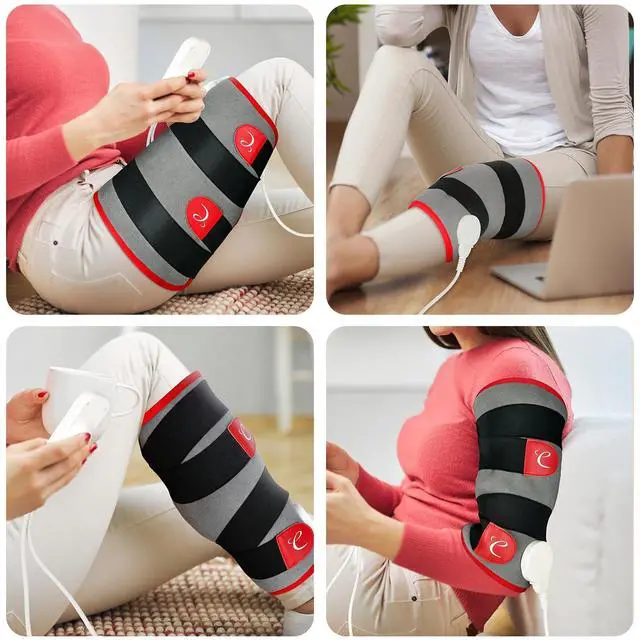 Alt view image 2 of 7 - Leg Heating Pad, FSA Eligible Items Only List Wearable Heat Pad for Leg and Calf, HSA Electric Heat Wrap for Thigh/Knee/Arm/Hamstring Soothing Warmth, Birthday Gifts for Mom/Women/Wife/Her