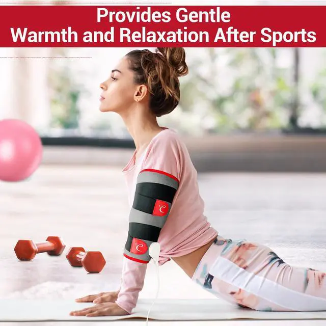 Alt view image 7 of 7 - Leg Heating Pad, FSA Eligible Items Only List Wearable Heat Pad for Leg and Calf, HSA Electric Heat Wrap for Thigh/Knee/Arm/Hamstring Soothing Warmth, Birthday Gifts for Mom/Women/Wife/Her