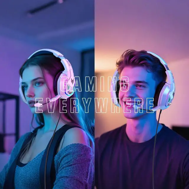 Alt view image 7 of 7 - Gaming Headset for PS5, PS4, Xbox Series X|S, Xbox One, PC, Switch, Mac - RGB Over-Ear Headphones with 7.1 Surround Sound, Noise Cancelling Mic, 50mm Drivers & Memory Earmuffs for Nintendo 64