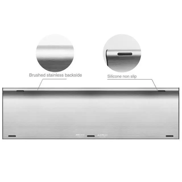 Alt view image 2 of 7 - USB Wireless Keyboard Stainless Steel Ultra Slim Keyboard with Numeric Keypad for Computer/PC/Laptop and Windows 11/10/8 Rechargeable Battery