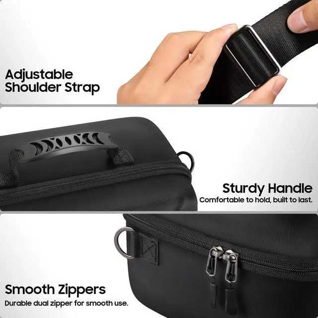 Alt view image 2 of 7 - Storage Case for Nintendo Switch 2 (2025), Hard Shell Full Protection All In One Travel Carrying Case with 23 Game Card & 2 Micro SD Card Slots, for Switch 2 Accessories Pro Controller (Black)