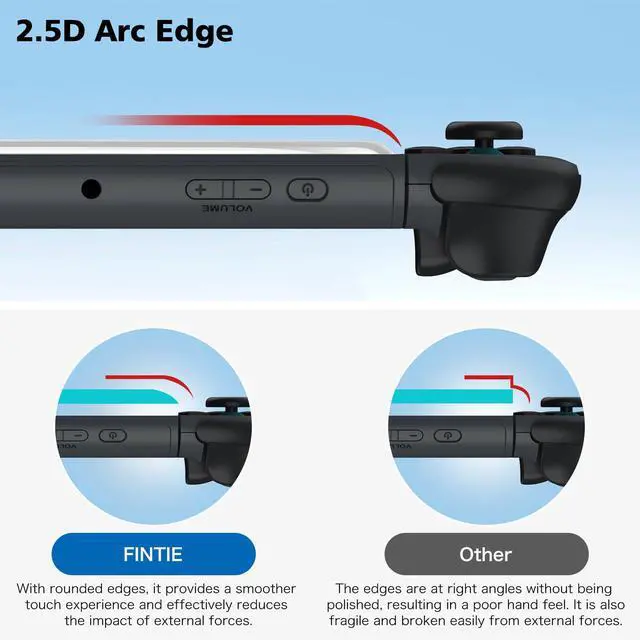 Alt view image 5 of 7 - 2-Pack Screen Protector for Nintendo Switch 2 (2025), Tempered Glass Film, Anti-Scratch Premium HD Clear & Case Friendly for Switch 2025 7.9-inch Screen