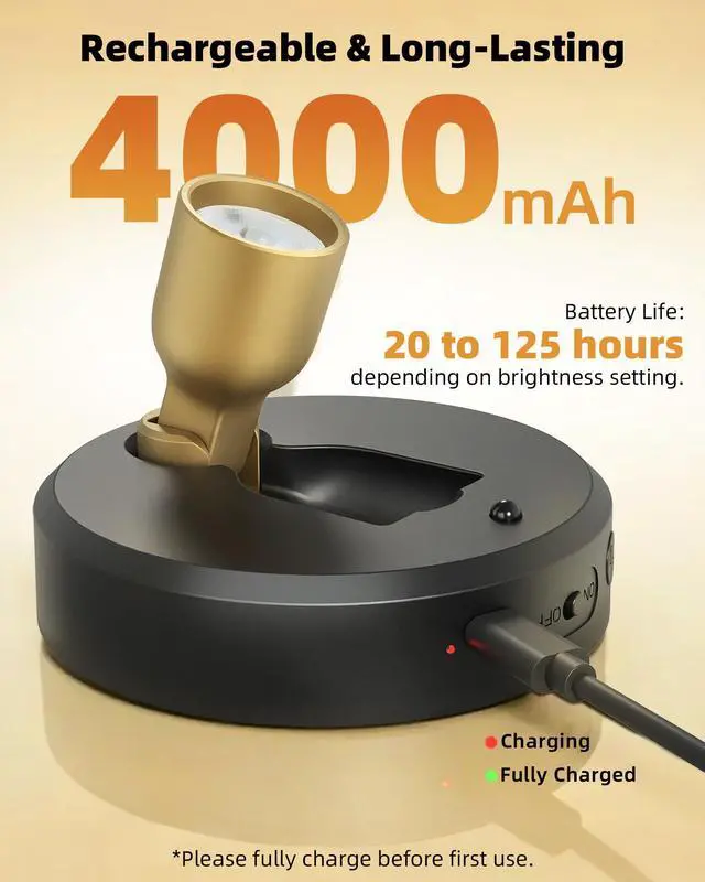 Alt view image 2 of 7 - Spotlight Indoor, Rechargeable Mini LED Spot Lights, Wireless uplights Indoor with Remote, Dimmable, 3 Color Temps, Timer, Accent Lighting for Picture, Plant, Art, Displays (2-Pack)