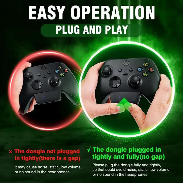 Alt view image 5 of 7 - Wireless Gaming Headset for Xbox Series X|S, Xbox One, PS5, PC, Mac, Switch Bluetooth Headphones with Noise Cancelling Mic, 60H Playtime, Low Latency, Lightweight for Gamers