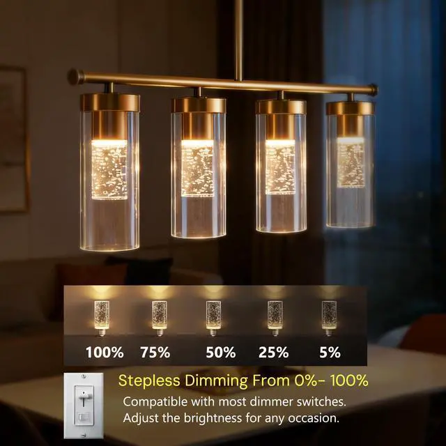 Alt view image 2 of 7 - LED Light Bulbs,E26 LED Bulbs Soft White 3000K,40W Equivalent,500 Lumen Dimmable,5 watt Acrylic Bubble Light Bulb Replacement for Vanity Lighting Fixtures,Chandeliers,Wall Sconces 3 Pack