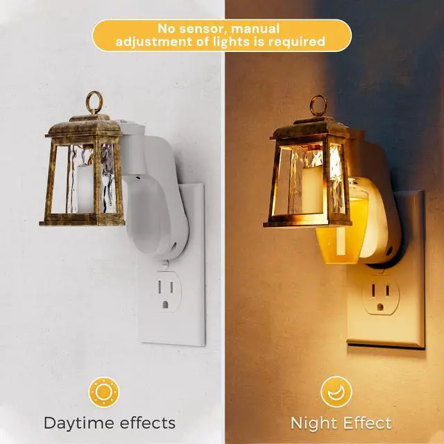 Alt view image 2 of 7 - LED Wall Fragrance Plug in with Candle Night Light Compatible with Bath and Body Works Fragrance, Wall Plug Essential Oil Diffuser with Nightlight for Hallway, Bathroom (1 Pack)