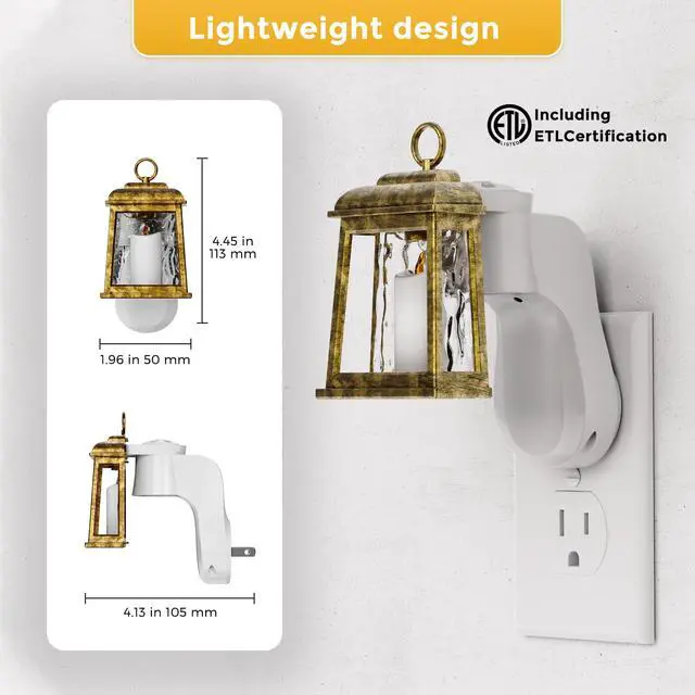 Alt view image 4 of 7 - LED Wall Fragrance Plug in with Candle Night Light Compatible with Bath and Body Works Fragrance, Wall Plug Essential Oil Diffuser with Nightlight for Hallway, Bathroom (1 Pack)