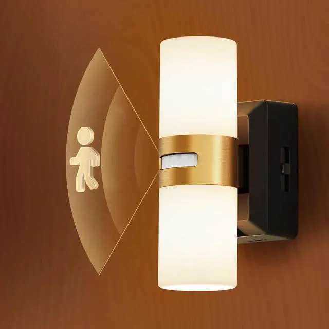 Main image of LED Motion Sensor Night Light, Rechargeable Battery Night Light, Cordless LED Wall Lights,Adjustment Brightness, Nightlight for Bedroom Hallway Kitchen 1PACK