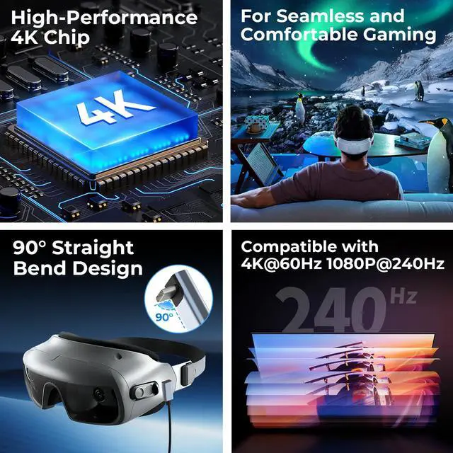 Alt view image 7 of 7 - 4K 60FPS Video Capture Card, L-Shaped USBC, 3.3ft, 1080P 240FPS USB3.0 HDMI to USB A/C Capture Card for Streaming, Works with iPad/Mac OS/PC, Quest 3, OBS, PS5/4, Switch2/1, Xbox/Camera