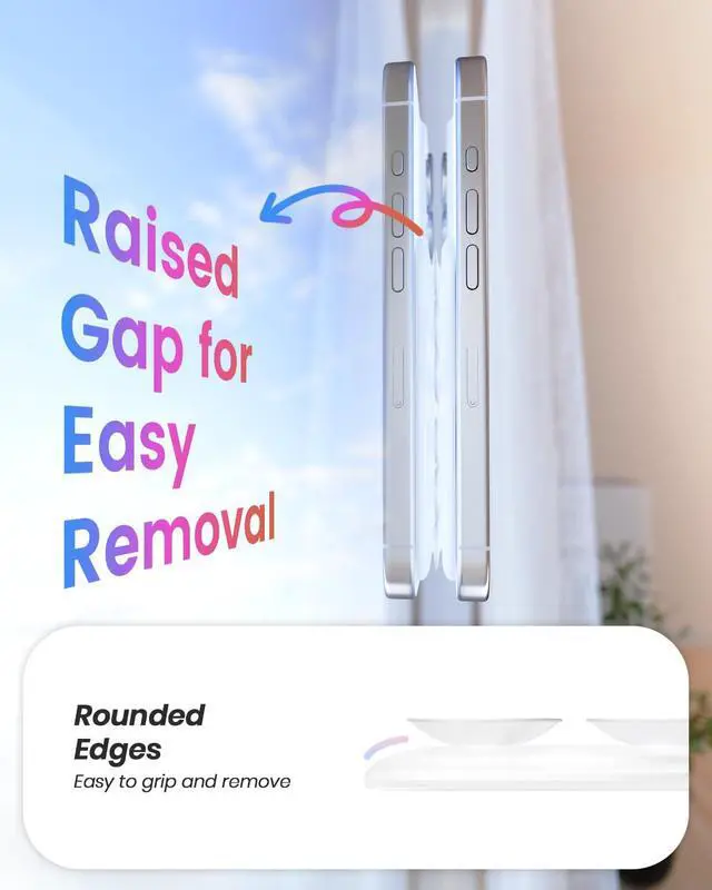 Alt view image 5 of 6 - Magnetic Suction Phone Mount for MagSafe Case, Removable Sticky Phone Grip Holder for Hands-Free Makeup/Selfie/Live Streaming/Vlog for TikTok & Instagram Influencer/Creator, Transparent