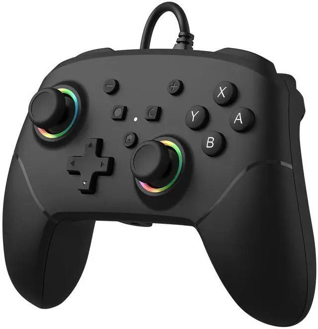 Main image of Wired Pro Controller for Switch 2, C Button, 9-Axis, Hall Effect Joysticks Gamepad, Marco/Programmable, Back Button, Dual Vibration, 3.5mm Audio Jack