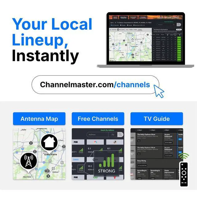 Alt view image 7 of 7 - Indoor Digital HDTV Antenna, 12' Coaxial Cable, Superior Reception Range & Signal Reliability, Supports 4K Smart TVs, OTA Broadcast & NextGen TV, Easy Install