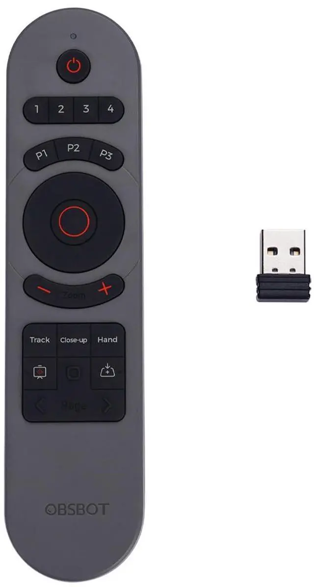 Main image of Tiny 2 Remote Control, Smart Remote for Tiny 2/Tiny 2 Lite/Tiny 4K/1080P Webcam, Wireless Connection via USB Receiver, Combination of Remote Control and Presentation Clicker