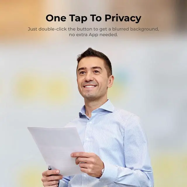 Alt view image 4 of 7 - Meet 1080P 60FPS Webcam, Full HD Auto-Focus & AI-Powered Framing Computer Camera, Background Replacement, HDR, Adjustable FOV, Webcam for Conferencing, Video Calling, Live Sreaming, PC, Laptop