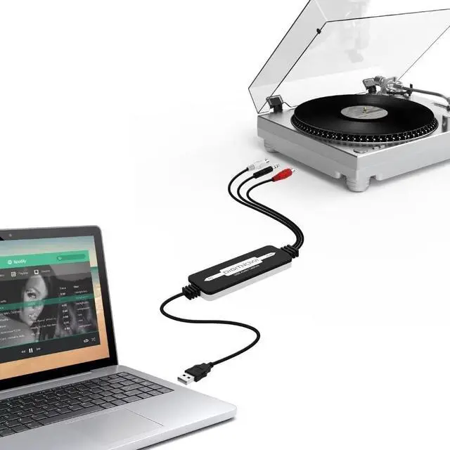 Alt view image 4 of 7 - USB 2.0 Audio Capture Card for Vinyl Records, Audio Grabber for Cassette Tapes to Digital MP3 Converter with Stereo RCA/3.5mm Music Interface, Support Mac & Windows 7/8/10/11/XP/Vista