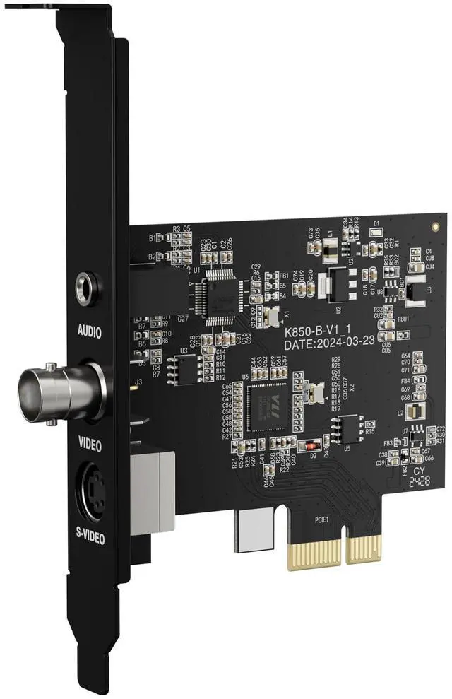 Main image of PCIE Video Capture Card, HDMI Capture Card for Streaming, Gaming & Recording, HDMI Video Capture Board, Pass-Through with Ultra-Low Latency on Windows 8, 10, 11 & Linux