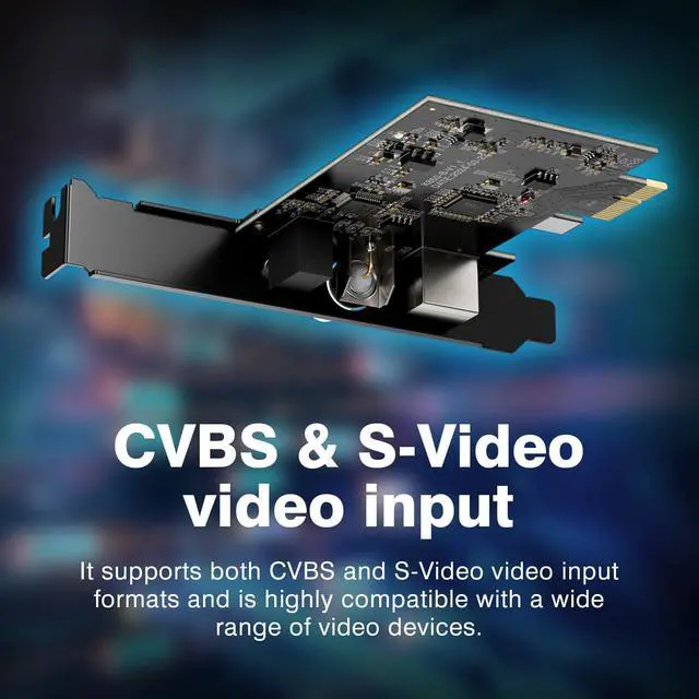 Alt view image 7 of 7 - PCIE Video Capture Card, HDMI Capture Card for Streaming, Gaming & Recording, HDMI Video Capture Board, Pass-Through with Ultra-Low Latency on Windows 8, 10, 11 & Linux