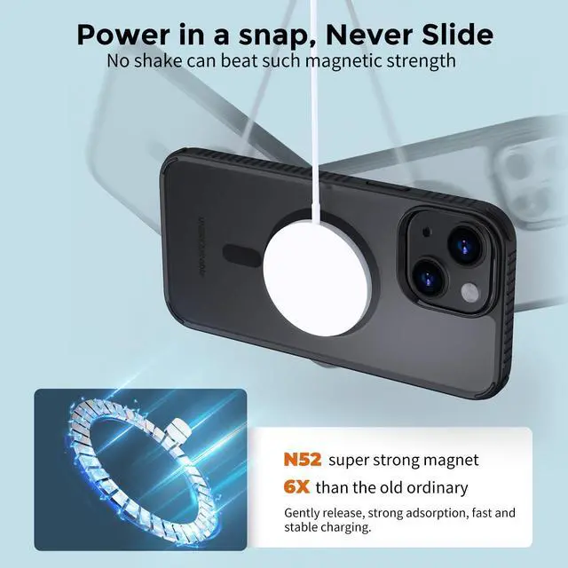 Alt view image 7 of 7 - iPhone 14 Screen and Magnetic Case for iPhone 14