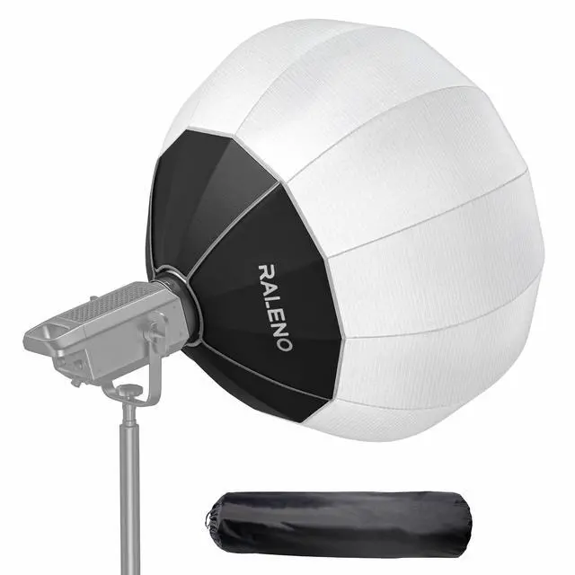 Main image of 26"/65CM Lantern Softbox, Quick Release Soft Light Diffuser with 360° Light Effect, Bowens Mount Softbox for RALENO PLV-C80 Continuous LED Video Lights for Aputure for Neewer for SMALLRIG