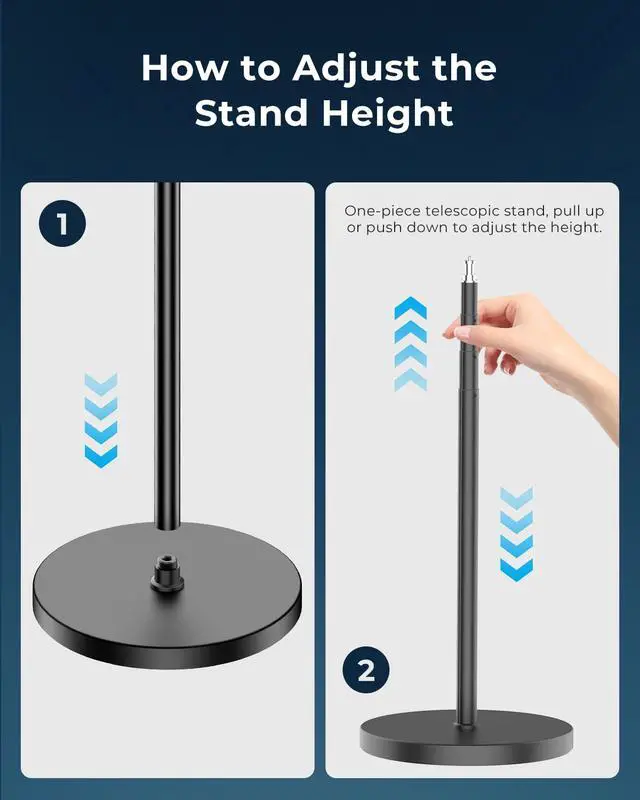 Alt view image 7 of 7 - 12 Ring Light with Stand and Phone Holder, 79 Tall LED Circle Light with Weighted Base & Remote, Dimmable Floor Lamp for Video Recording, Barber, Live Stream, Makeup, Photography