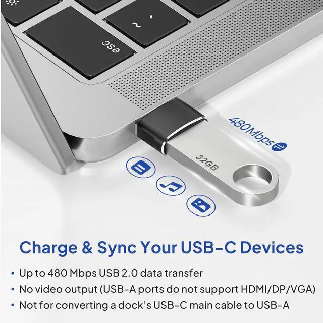 Alt view image 5 of 7 - Elebase USB to USB C Adapter for iPhone 17 4Pack,USBC Female to A Male Car Charger Adapter,Type C Converter Apple 17e 16 Pro Max 15 14 Plus,iWatch Watch 11 10 Ultra 3,iPad Air,Samsung Galaxy S26