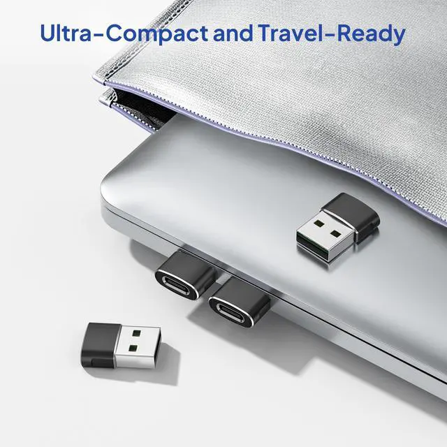 Alt view image 7 of 7 - Elebase USB to USB C Adapter for iPhone 17 4Pack,USBC Female to A Male Car Charger Adapter,Type C Converter Apple 17e 16 Pro Max 15 14 Plus,iWatch Watch 11 10 Ultra 3,iPad Air,Samsung Galaxy S26