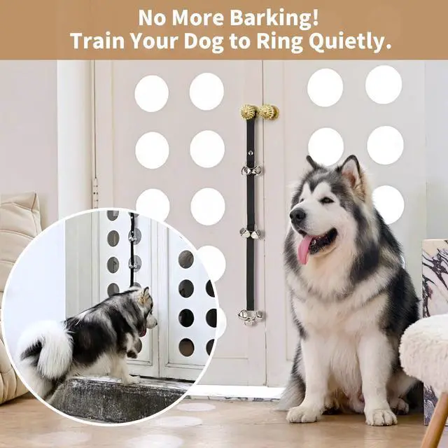 Alt view image 6 of 7 - Upgraded Puppy Bells Dog Doorbells for Door Knob/Potty Training/Go Outside-Dog Bells for Puppies Dogs Doggy Doggie Pooch Pet Cat for Dog Lovers-Premium Quality-3 Snaps for Length Adjustment