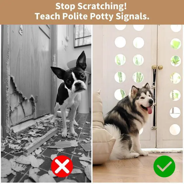 Alt view image 7 of 7 - Upgraded Puppy Bells Dog Doorbells for Door Knob/Potty Training/Go Outside-Dog Bells for Puppies Dogs Doggy Doggie Pooch Pet Cat for Dog Lovers-Premium Quality-3 Snaps for Length Adjustment