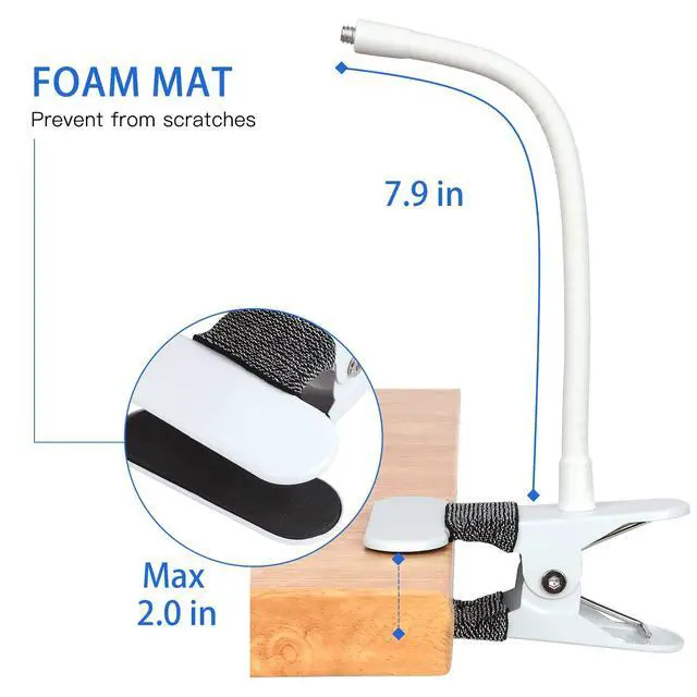 Alt view image 5 of 7 - Flexible Baby Monitor Mount Compatible with HelloBaby HB65/HB6550/HB6558/HB66/HB248,ANMEATE SM935E/SM650 Monitor,Baby Camera Mount,Baby Clip Mount Without Tools or Wall Damage