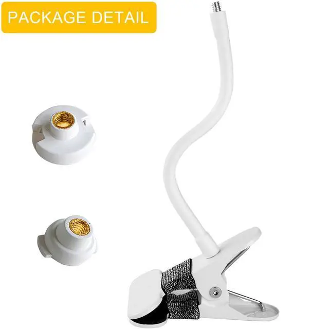 Alt view image 7 of 7 - Flexible Baby Monitor Mount Compatible with HelloBaby HB65/HB6550/HB6558/HB66/HB248,ANMEATE SM935E/SM650 Monitor,Baby Camera Mount,Baby Clip Mount Without Tools or Wall Damage