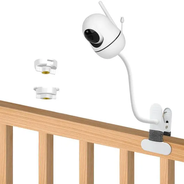 Main image of Baby Monitor Mount Compatible with HelloBaby HB6550/HB65/HB66/HB248,ANMEATE SM935E Baby Monitor Camera 15.7 inches Flexible Clip Clamp Mount Long Gooseneck Arm, Baby Monitors Holder Without Tools