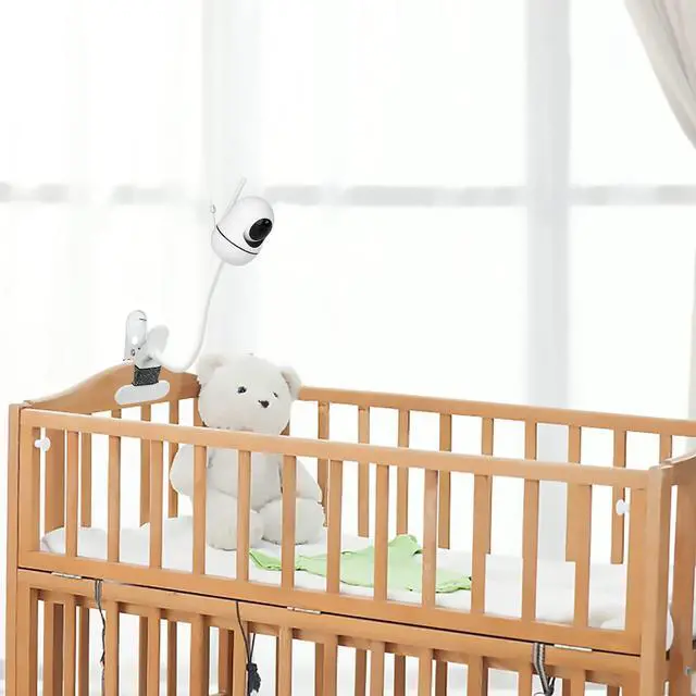 Alt view image 4 of 7 - Baby Monitor Mount Compatible with HelloBaby HB6550/HB65/HB66/HB248,ANMEATE SM935E Baby Monitor Camera 15.7 inches Flexible Clip Clamp Mount Long Gooseneck Arm, Baby Monitors Holder Without Tools