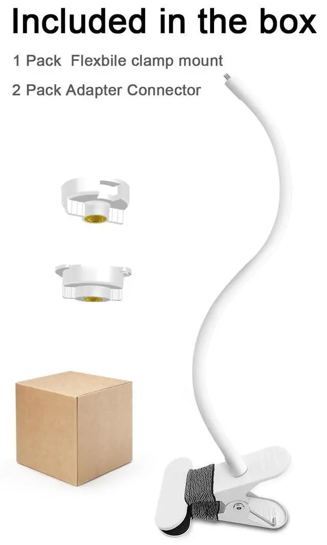 Alt view image 7 of 7 - Baby Monitor Mount Compatible with HelloBaby HB6550/HB65/HB66/HB248,ANMEATE SM935E Baby Monitor Camera 15.7 inches Flexible Clip Clamp Mount Long Gooseneck Arm, Baby Monitors Holder Without Tools