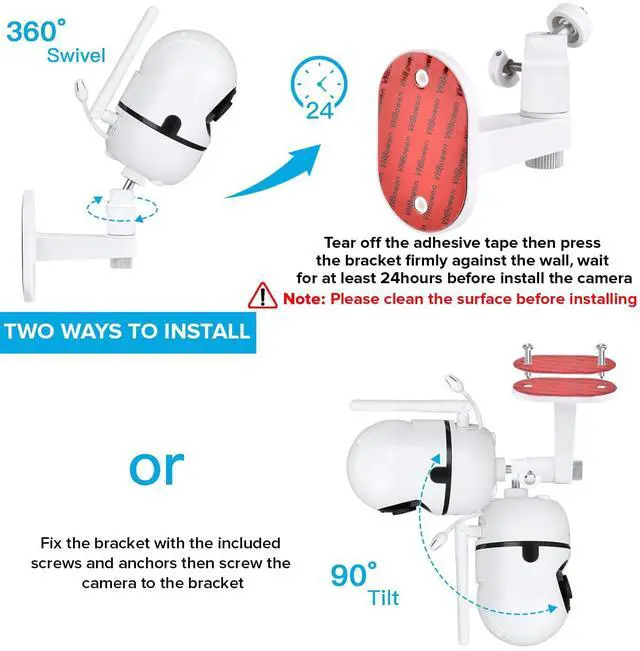 Alt view image 5 of 7 - Adjustable Baby Monitor Mount for HelloBaby HB65/HB40/HB6550/HB6560/HB6148/HB66/HB6339/HB6550 Pro, ANMEATE SM935E, Universal Baby Monitor Wall Mount with Perfect View and Easy to Install