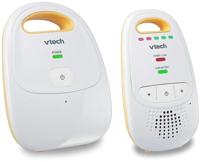 Main image of Audio Baby Monitor No Static DECT 6.0, No WiFi, Hack-Proof | 8Hr Battery, Belt Clip, 1000ft Range, 5-Level Sound Indicator | DM111