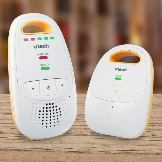 Alt view image 2 of 7 - Audio Baby Monitor No Static DECT 6.0, No WiFi, Hack-Proof | 8Hr Battery, Belt Clip, 1000ft Range, 5-Level Sound Indicator | DM111