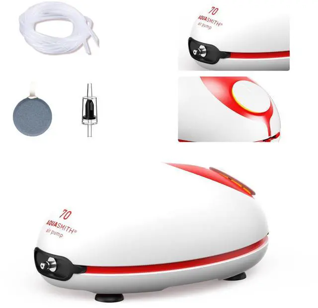 Main image of 1w Ultra Quiet Aquarium Air Pump, Aquarium Aerator Adjustable Airflow, Single Hole Suitable for 20 to 40 GPH Fish Tank