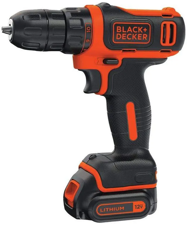 Alt view image 4 of 7 - 12V MAX Drill & Home Tool Kit, 60-Piece (BDCDD12PK)