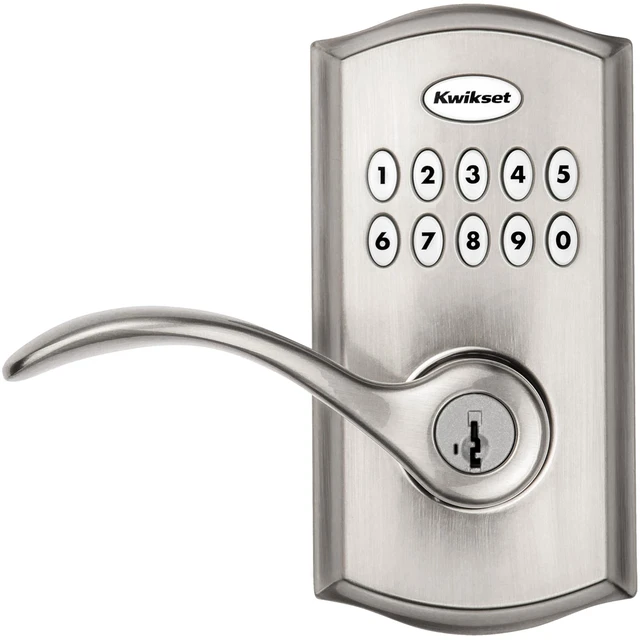 Alt view image 6 of 7 - 955PML-15S Pembroke Lever Commercial Grade Electronic Smartcode Lever Lock with SmartKey Satin Nickel Finish