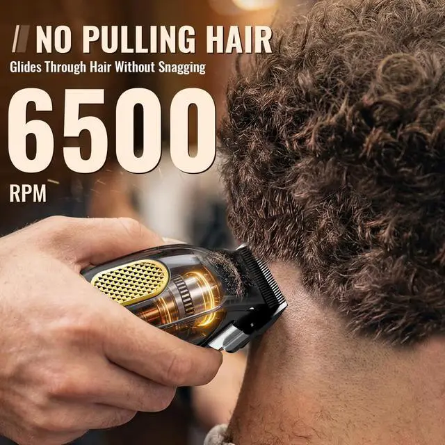 Alt view image 3 of 7 - Cordless Hair Clippers for Men, Barber Clippers and Trimmers Set